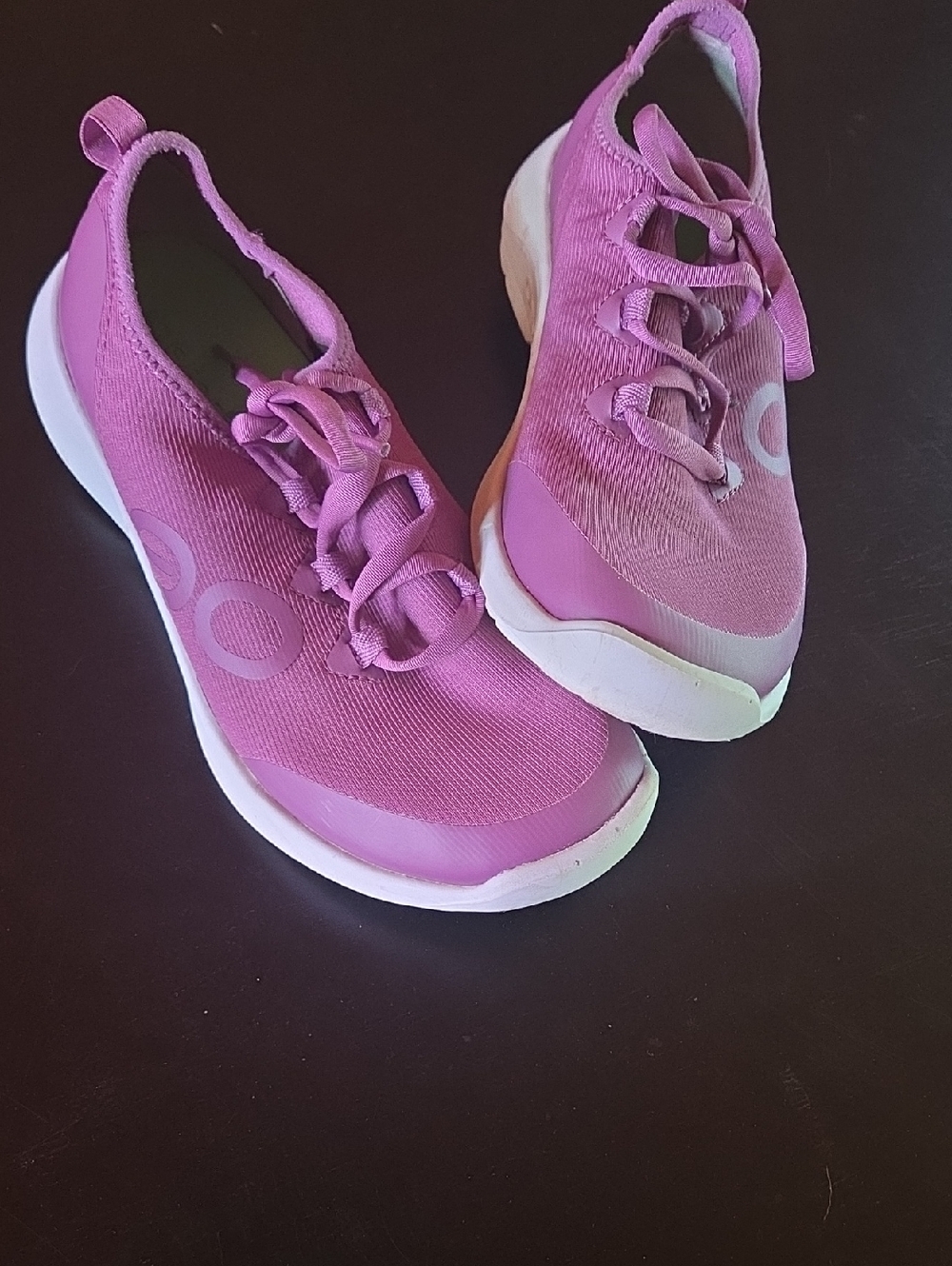 OOFOS Pink Knit Slip-On Sneakers